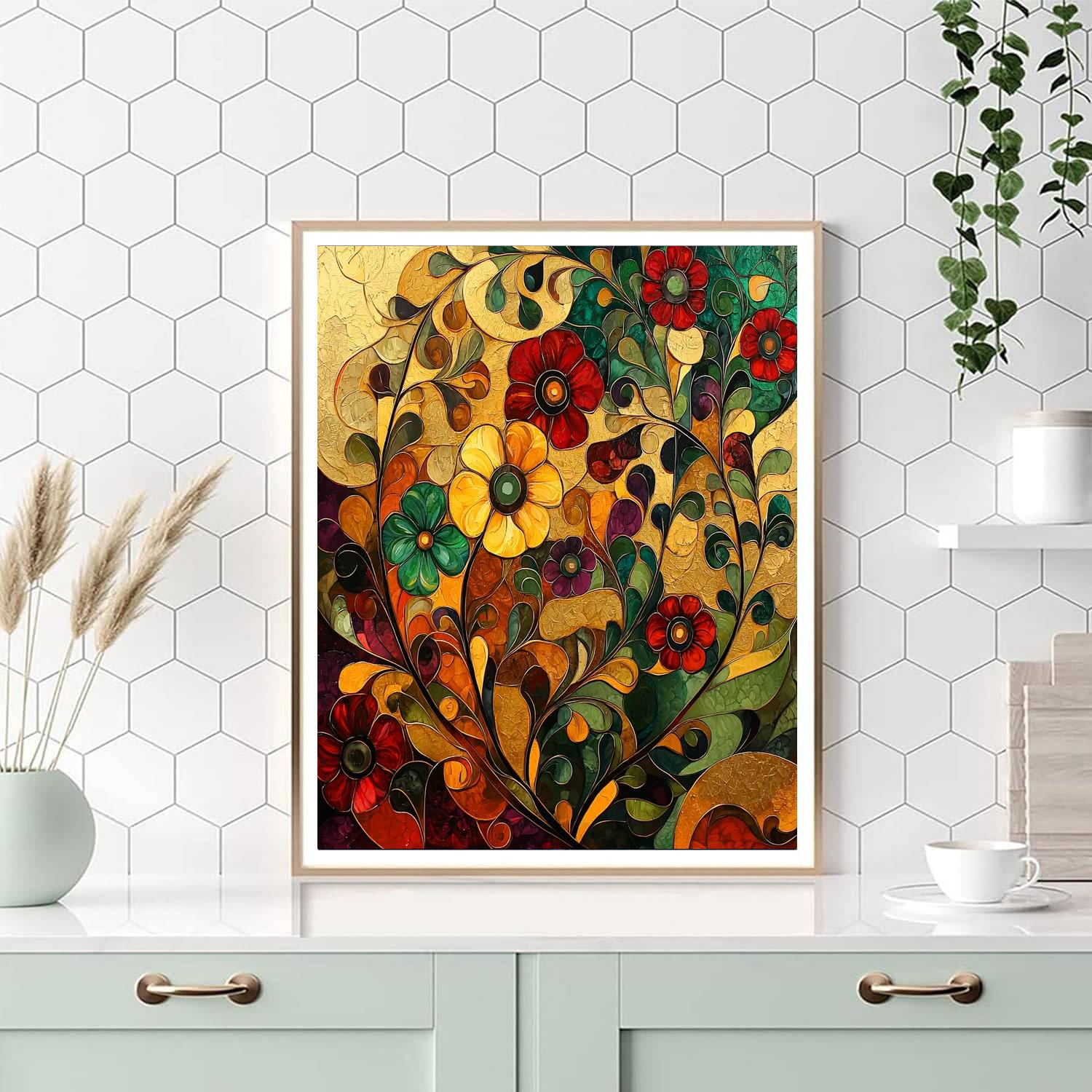 Gustav Klimt Inspired Garden Of Fragments  Paint By Numbers