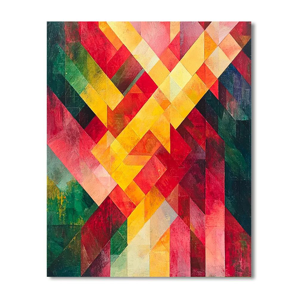 Paul Cézanne Inspired Whimsical Fragments  Paint By Numbers Kits