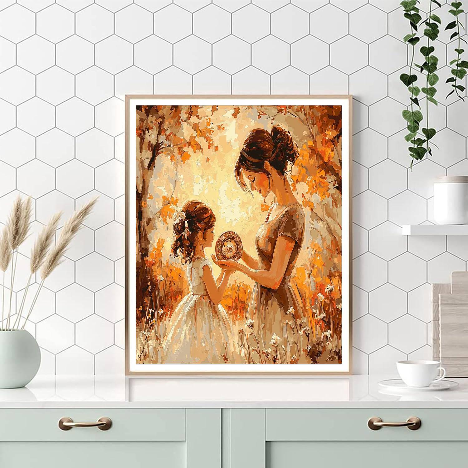 A Mother's Cherished Gift DIY Paint By Numbers