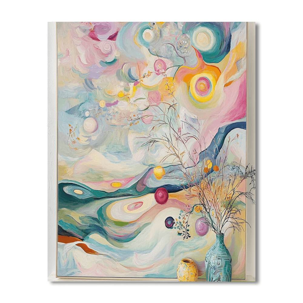 Wassily Kandinsky Inspired Pastel Reverie  Paint By Numbers Art