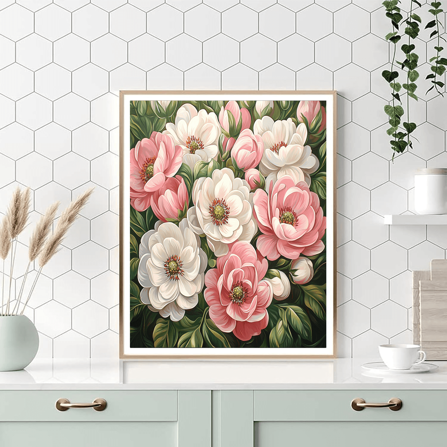 Georgia O'Keeffe Inspired Dreamy Bloom  Paint By Numbers Art