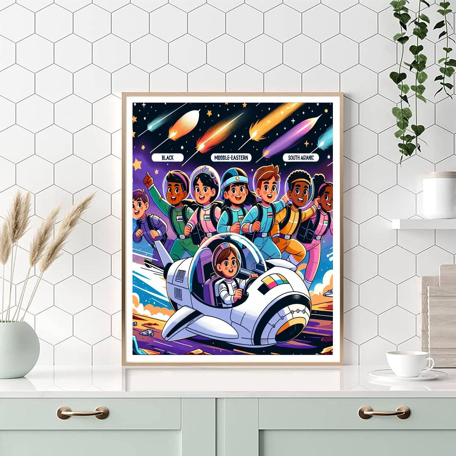 Galactic Ranger Mission Painting By Numbers Kit