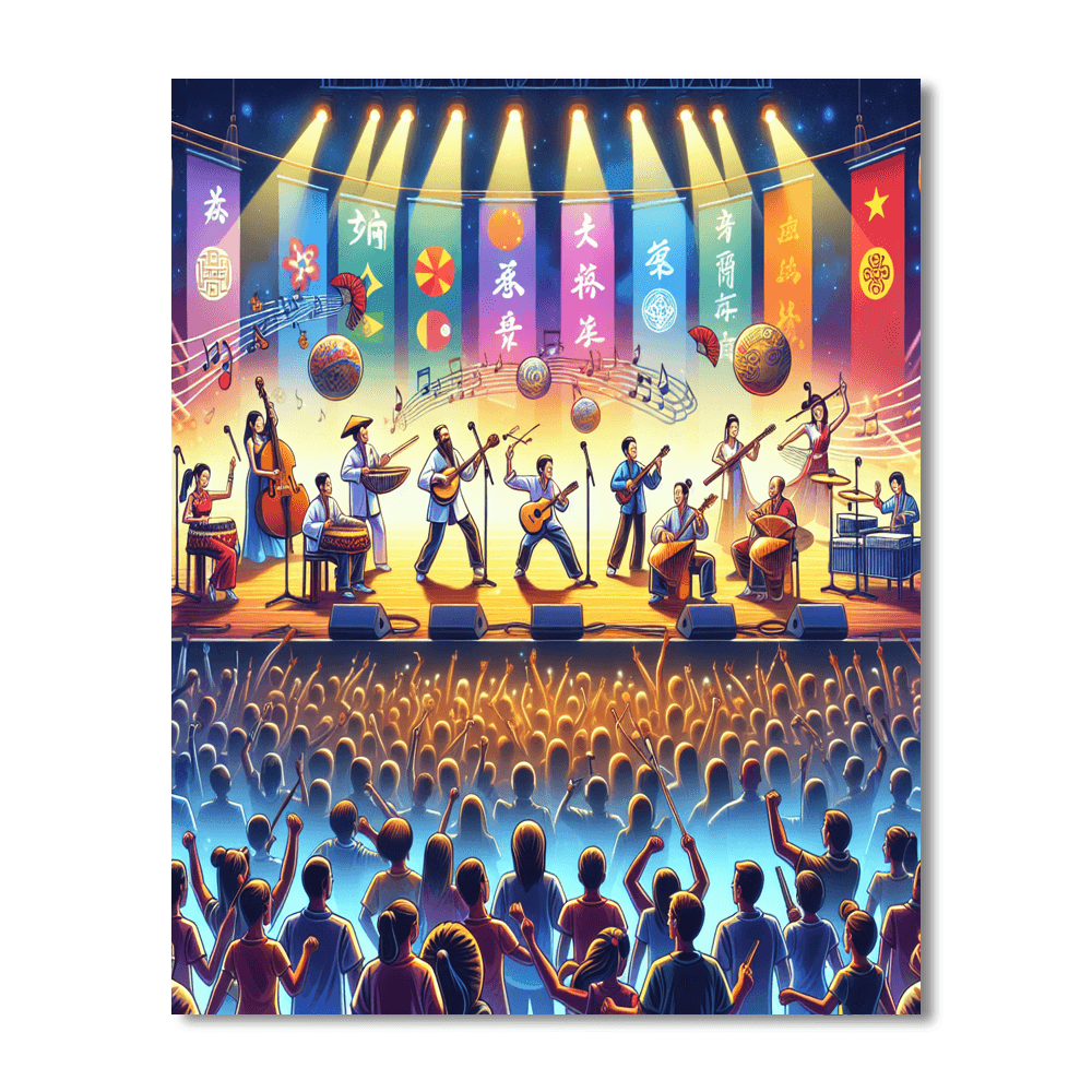 Harbin International Music Festival - China Painting By Numbers Kit