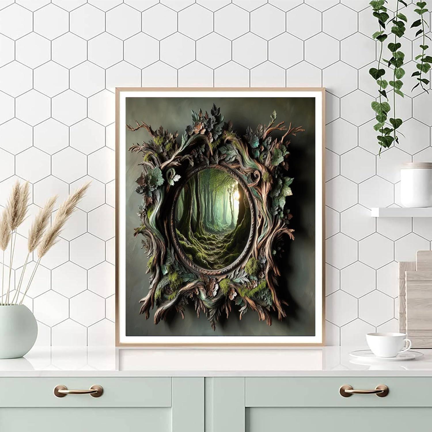 Enchanted Forest Mirror Paint By Number