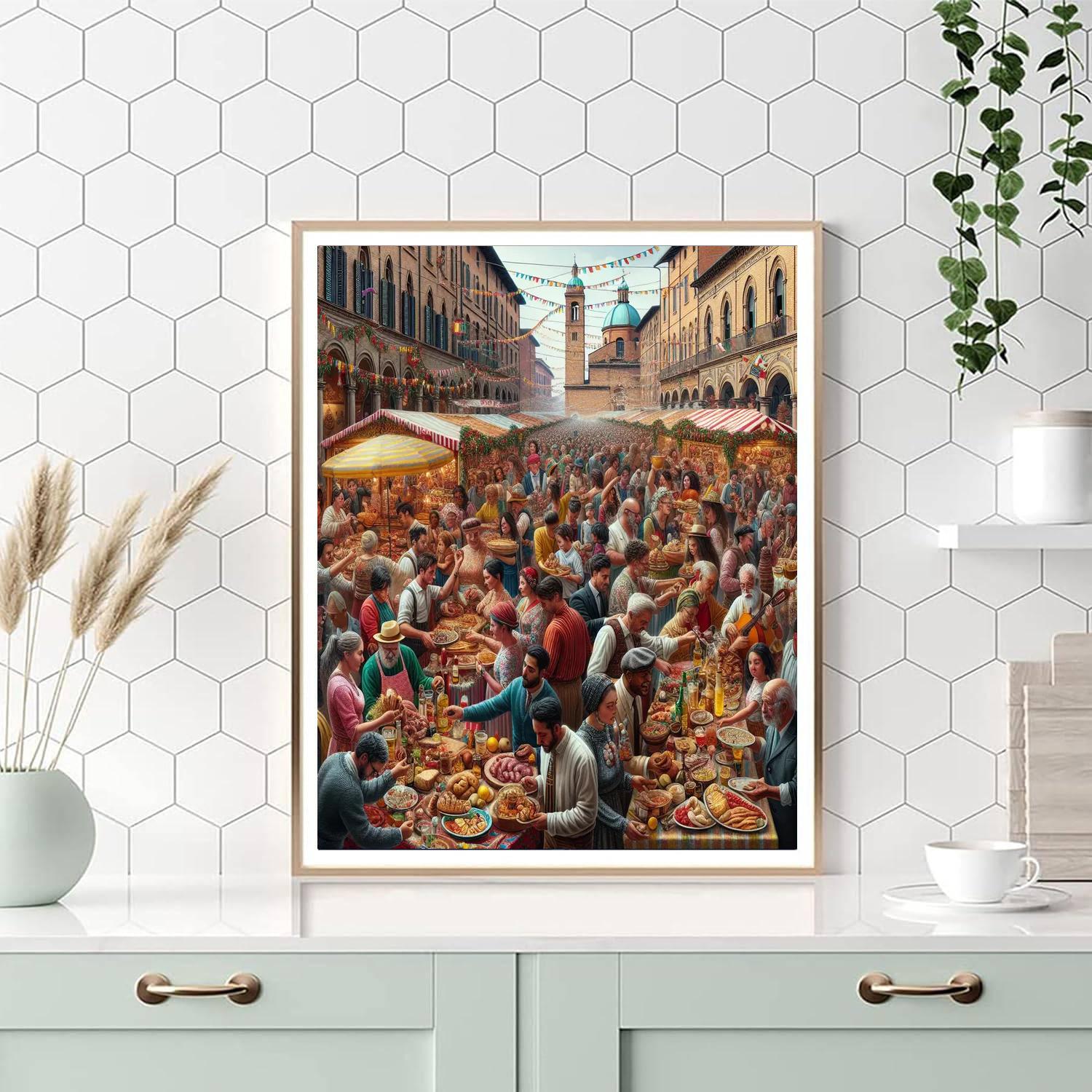 Bologna Fiera Di San Giovanni Painting Number Kit