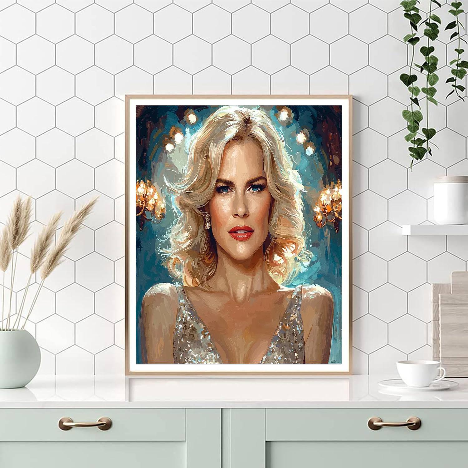 Nicole Kidman: The Eloquent Dance Of Grace And Strength Number Painting