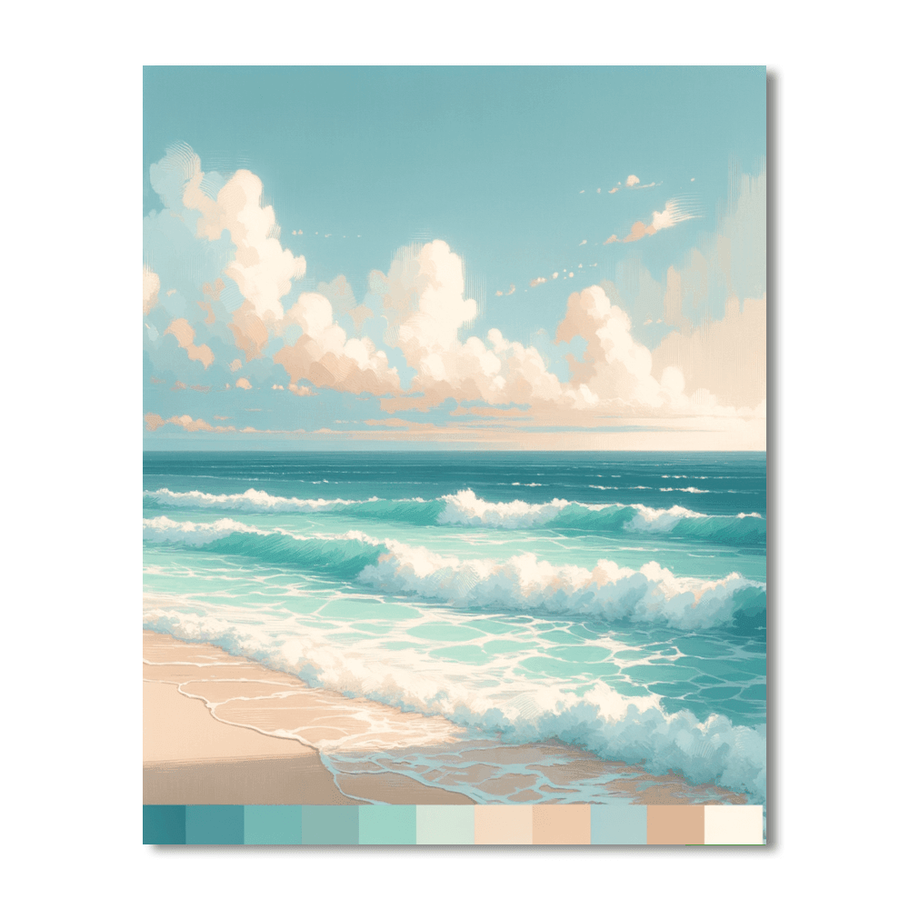 Serenade Of The Ocean Waves Paint By Numbers