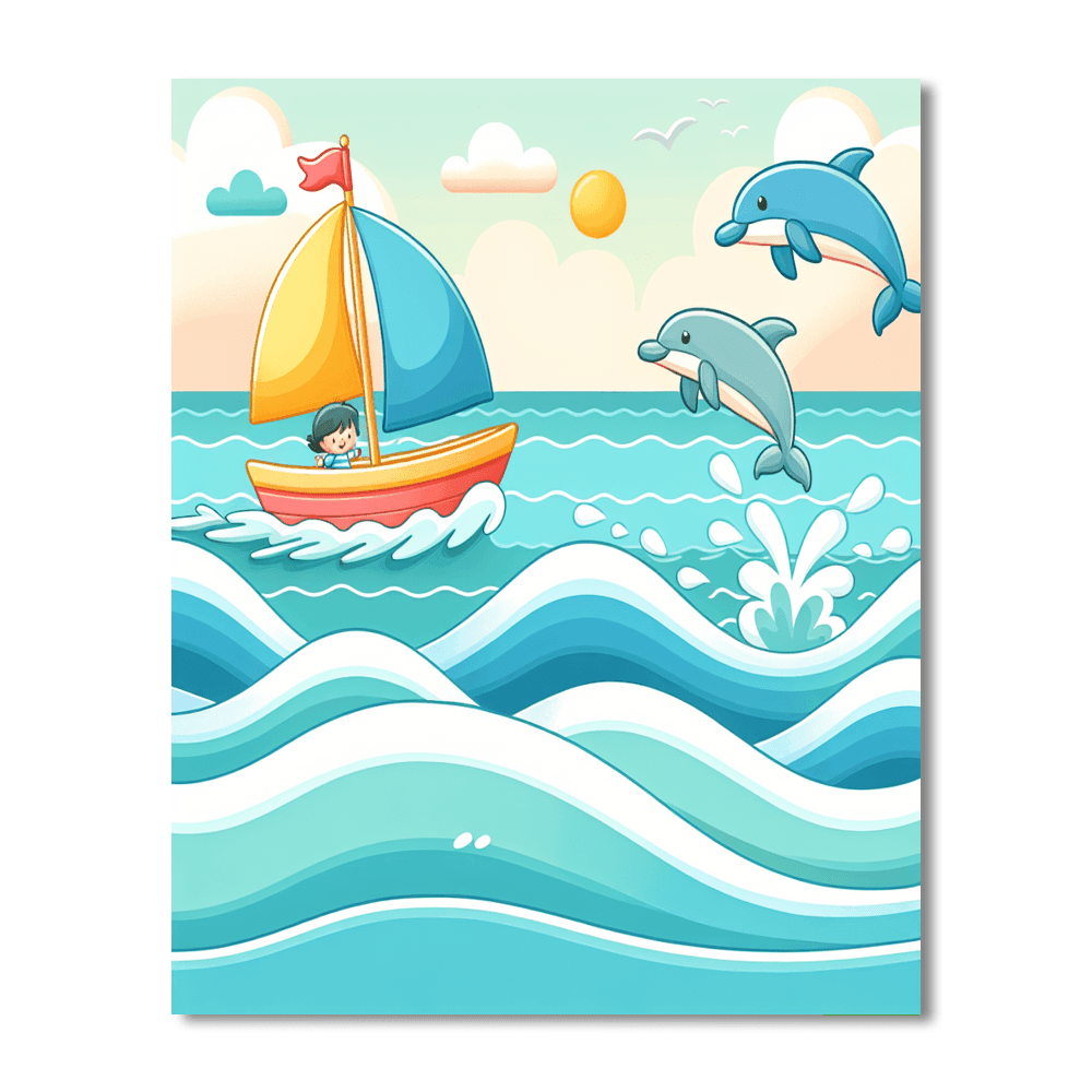 Ocean Adventure Voyage Paint By Numbers Art