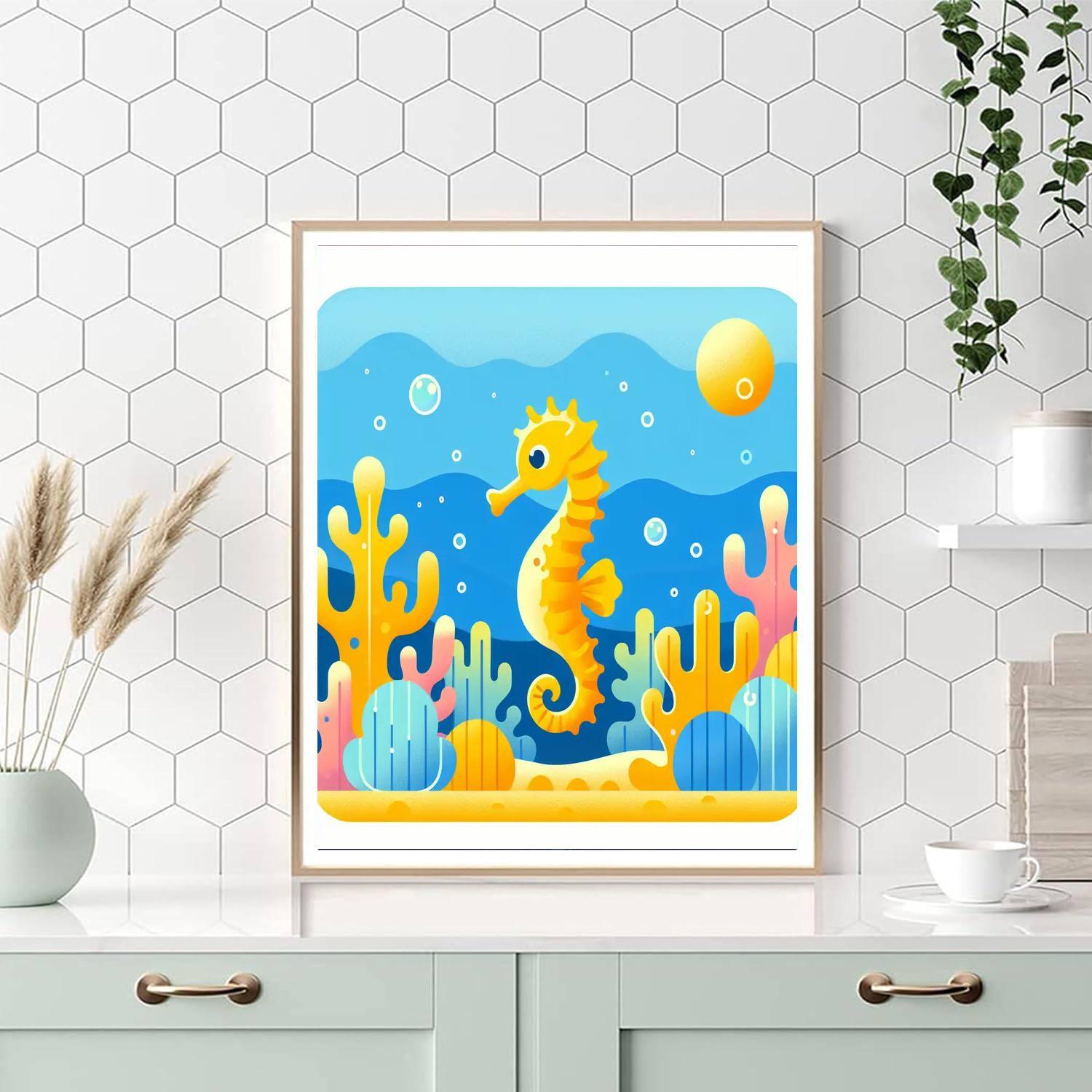 Snazzy Seahorse Paint By Number