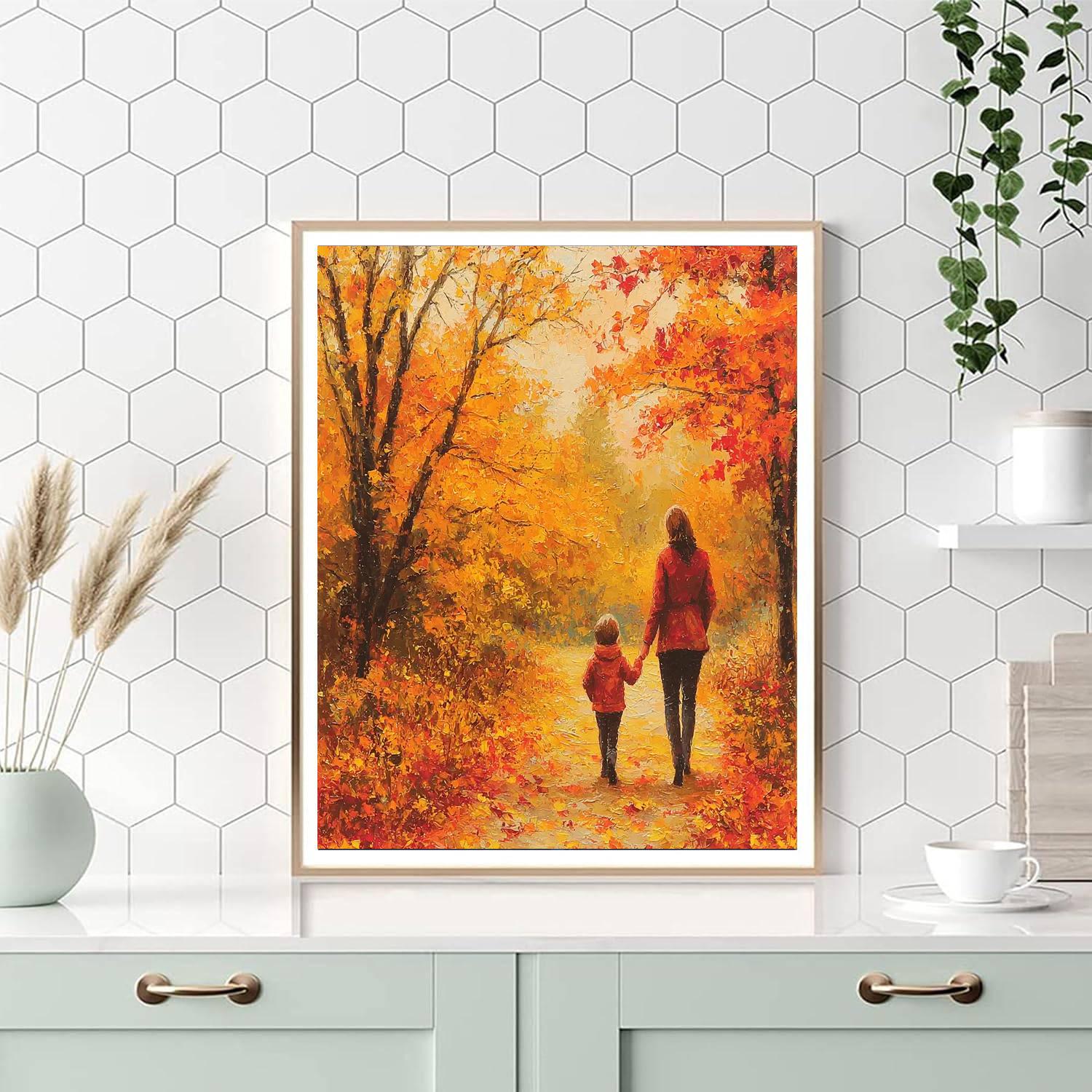A Walk Through Time Number Painting