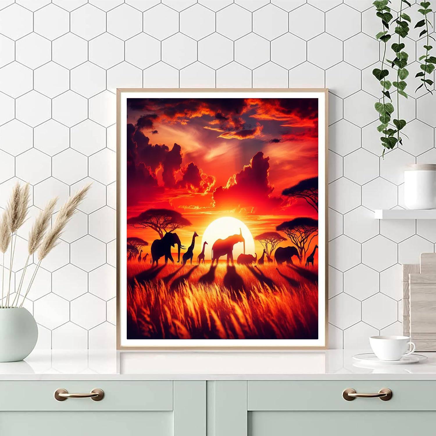 Sunset Savanna Adventure Paint By Number
