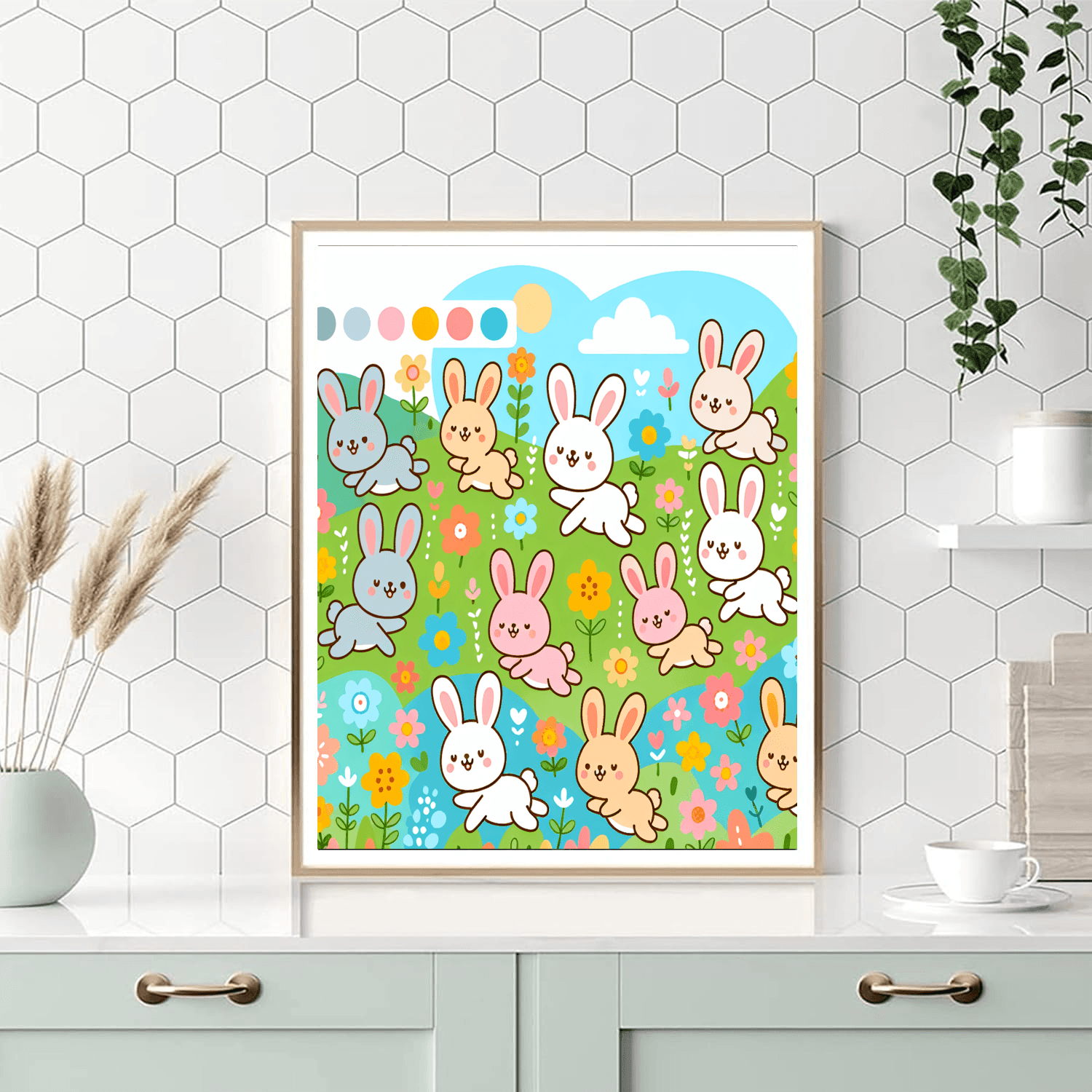Bouncing Bunny Bonanza Number Painting