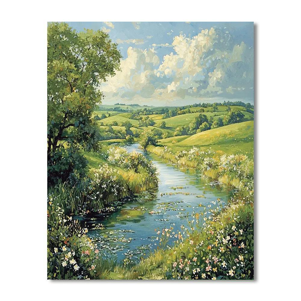 John Constable Inspired Serene Nature Escape  DIY Paint By Numbers