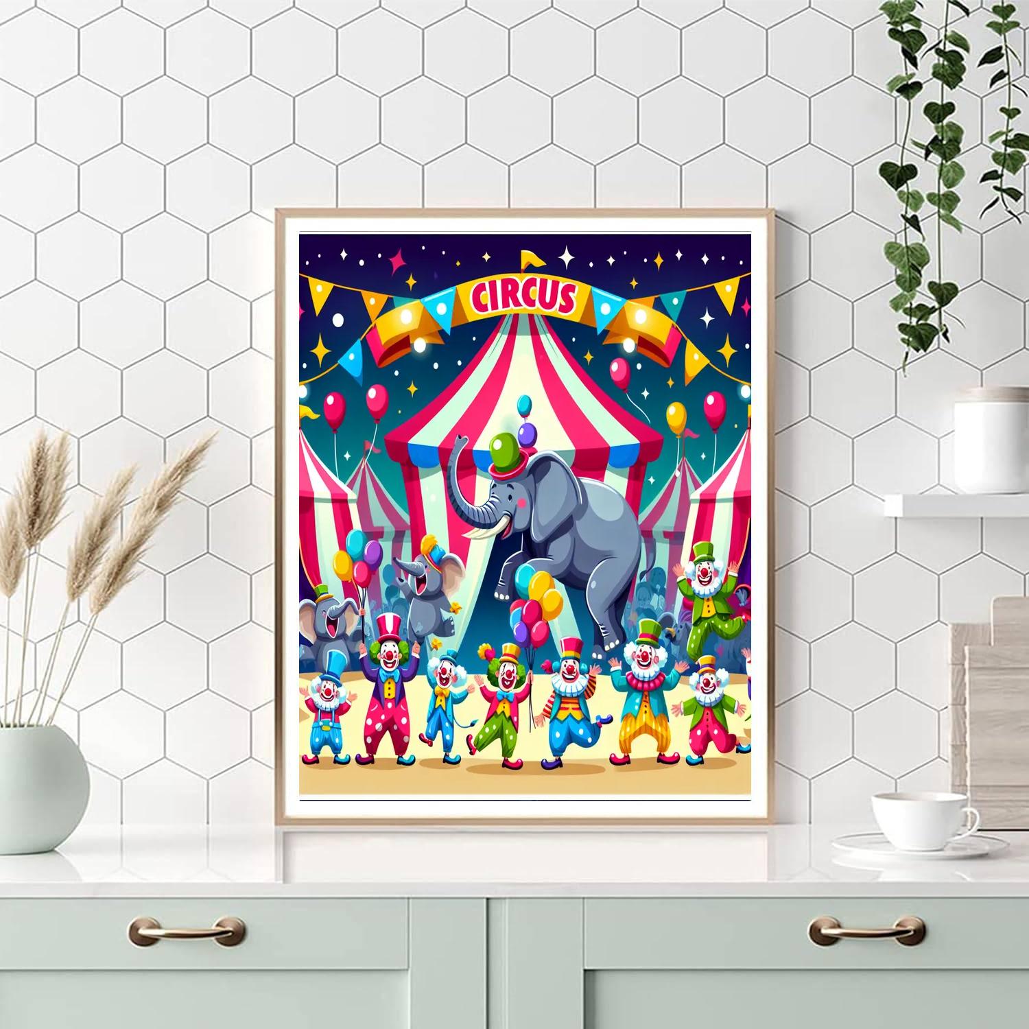 Circus Time Fun Painting By Numbers Kit
