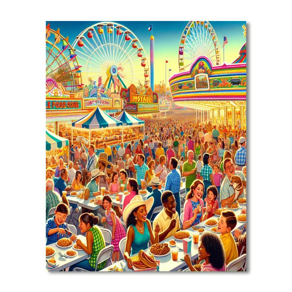 The Great Texas State Fair - Usa DIY Paint By Numbers