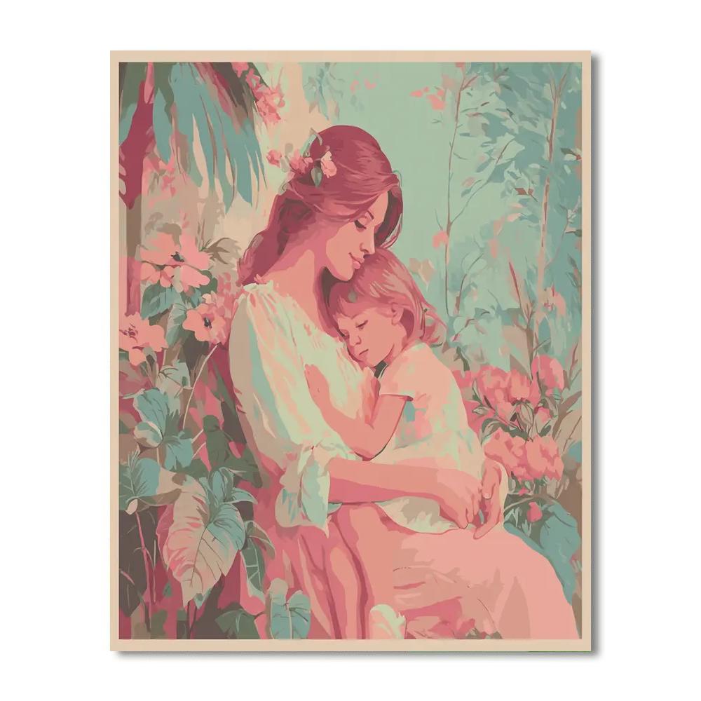 Embracing Hearts Paint By Color