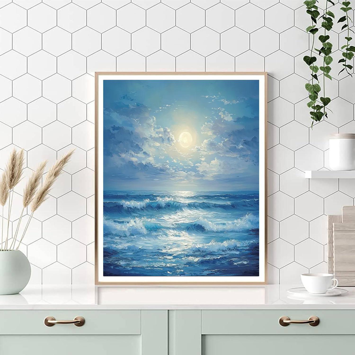 Turner Inspired Moonlit Ocean Dreams  Painting By Numbers Kit