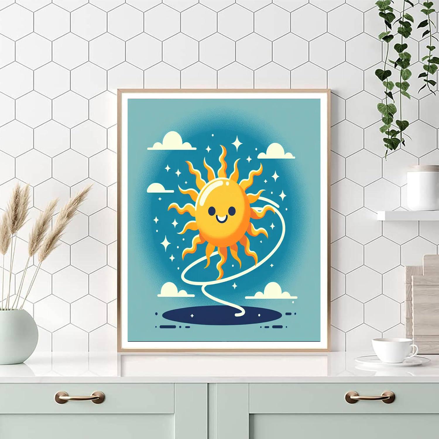 Dancing Sun Paint By Numbers