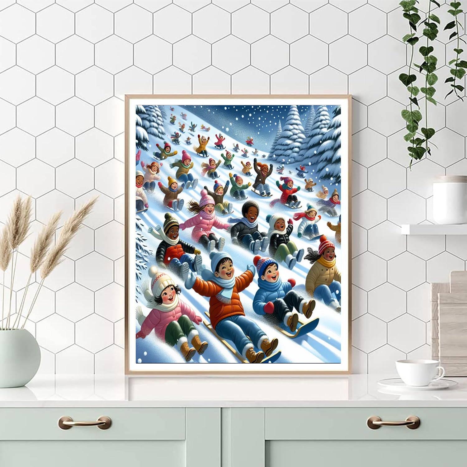 Frosty Winter Adventure Numbered Painting Kits