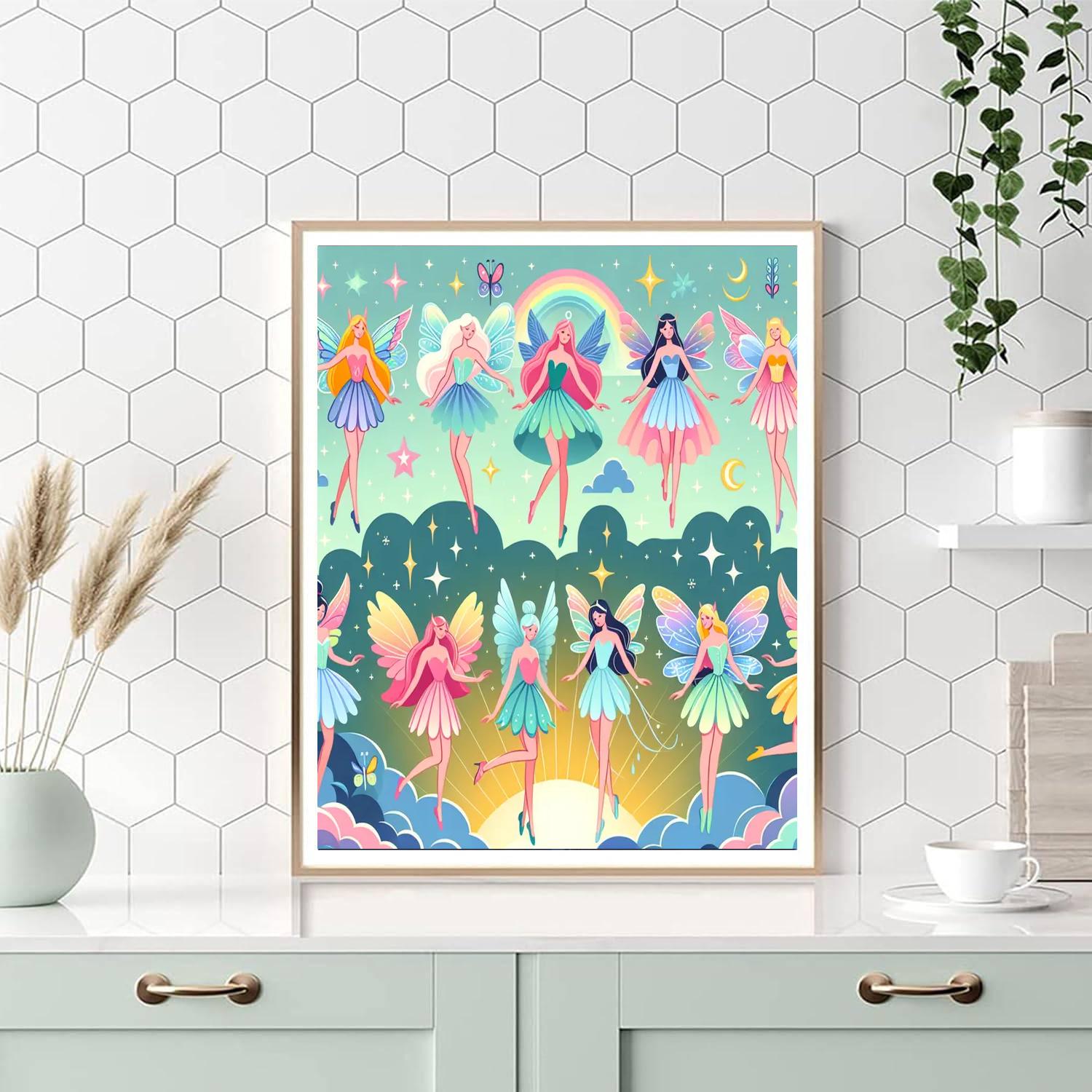 Flying Fairy Fantasy Painting By Numbers Kit
