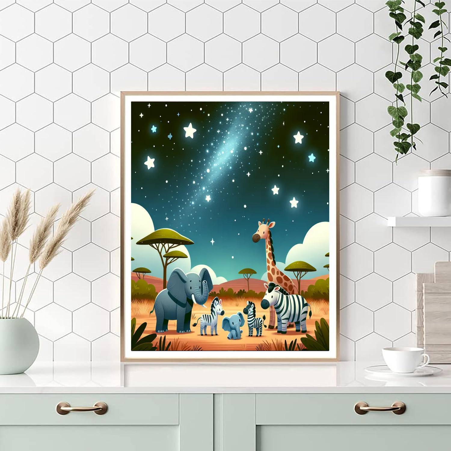 Safari Star Gazers Paint By Color