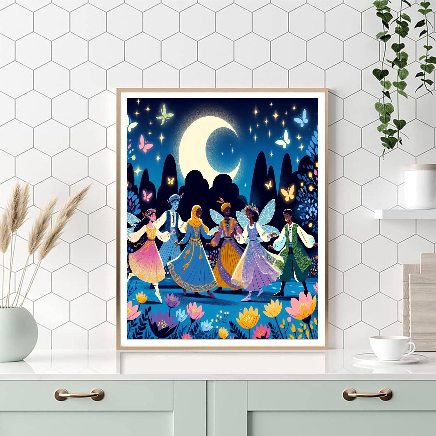 Moonlit Fairy Dance Paint By Numbers Kits