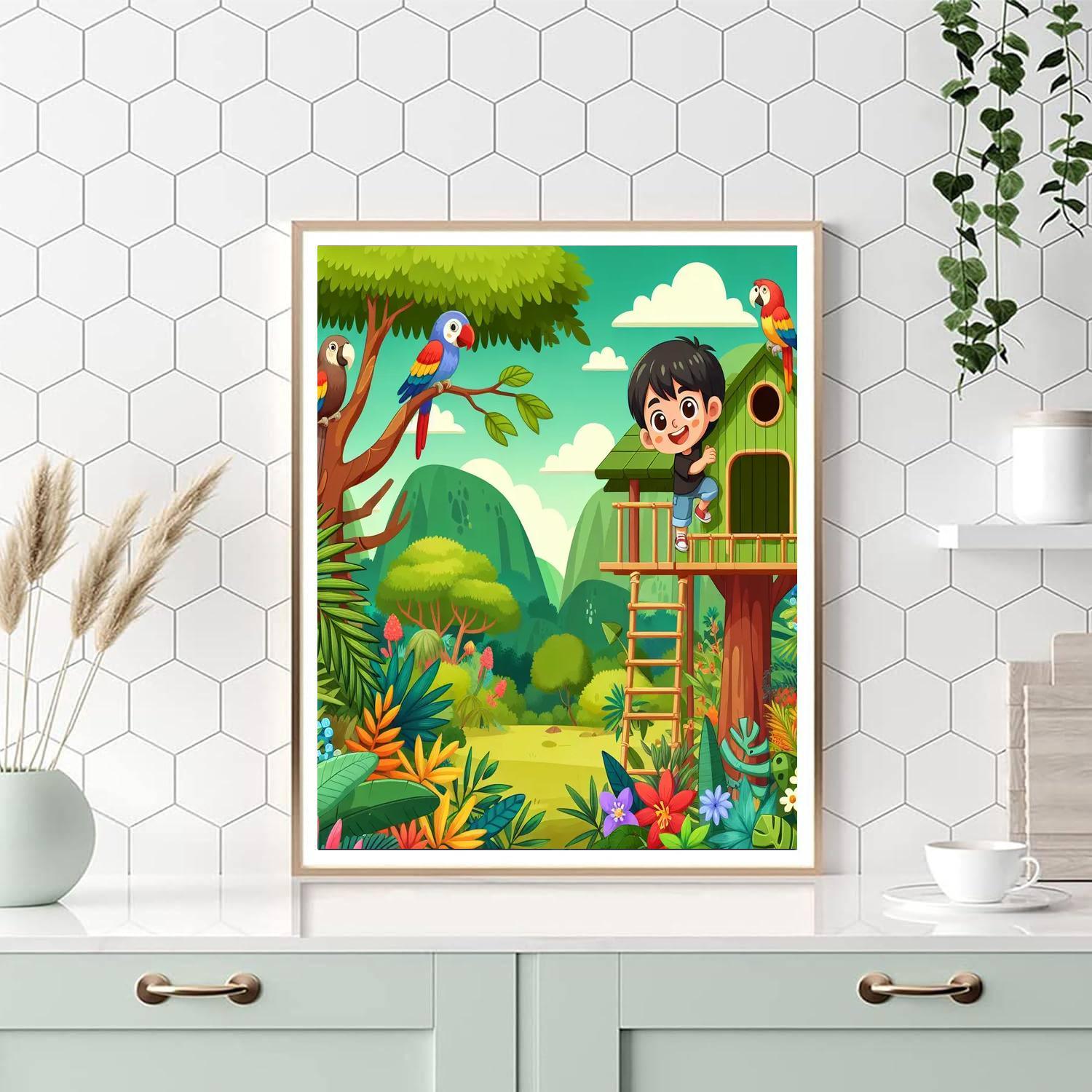 Jungle Canopy Clubhouse Paint By Numbers Kits