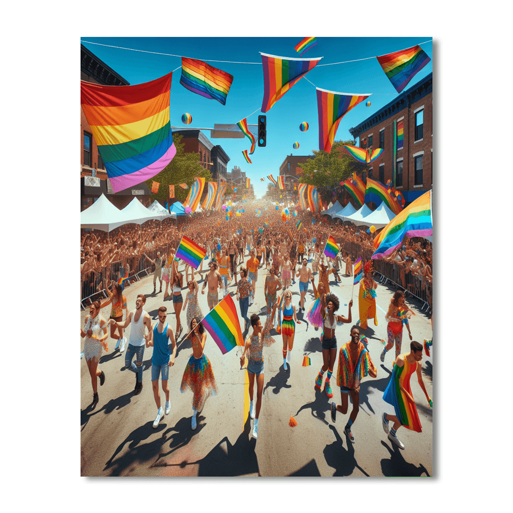Pride Parade - Worldwide Number Painting