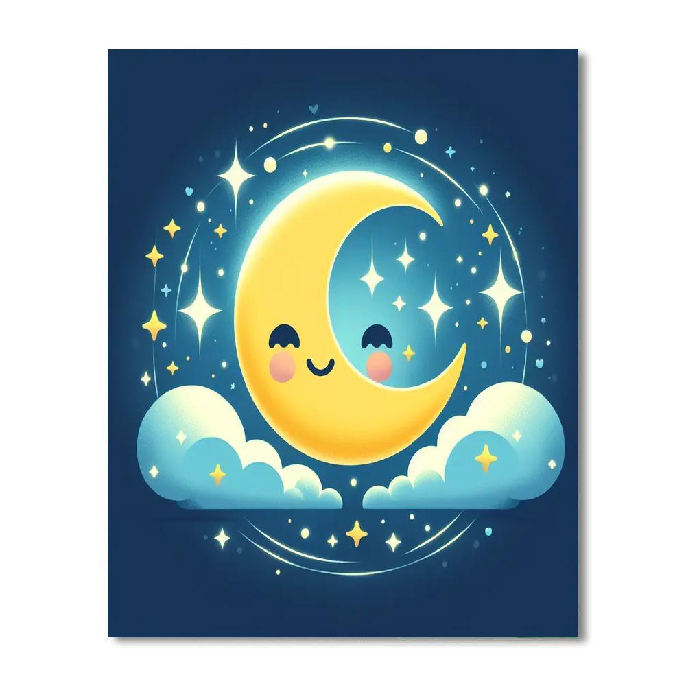 Magical Nighttime Adventure Painting Number Kit