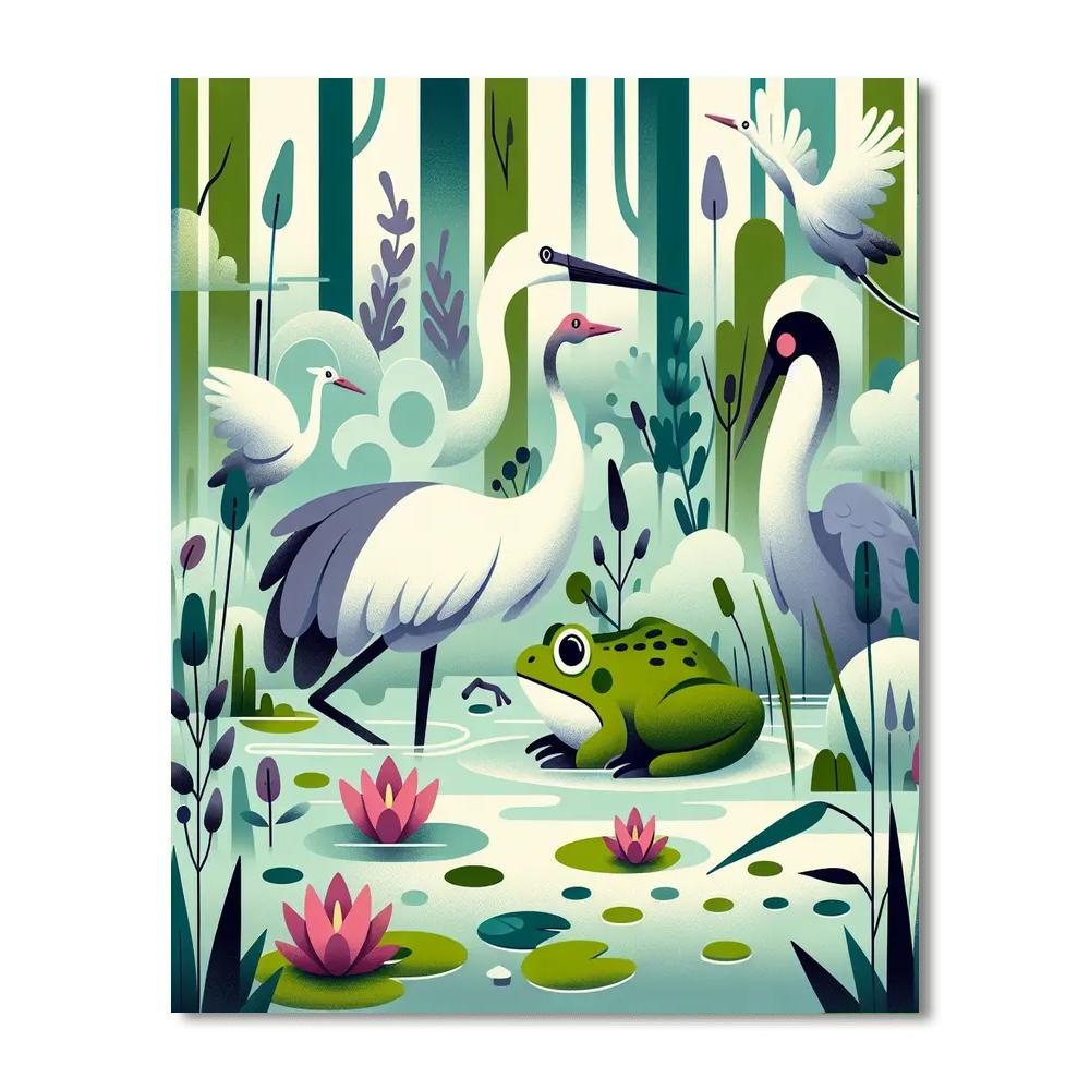 Mystery Of The Marshlands Numbered Painting Kits