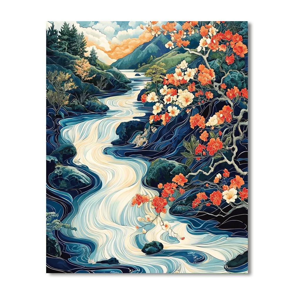 Alphonse Mucha Inspired Dreamscape Of Ornamental Grace  Paint By Numbers Kits