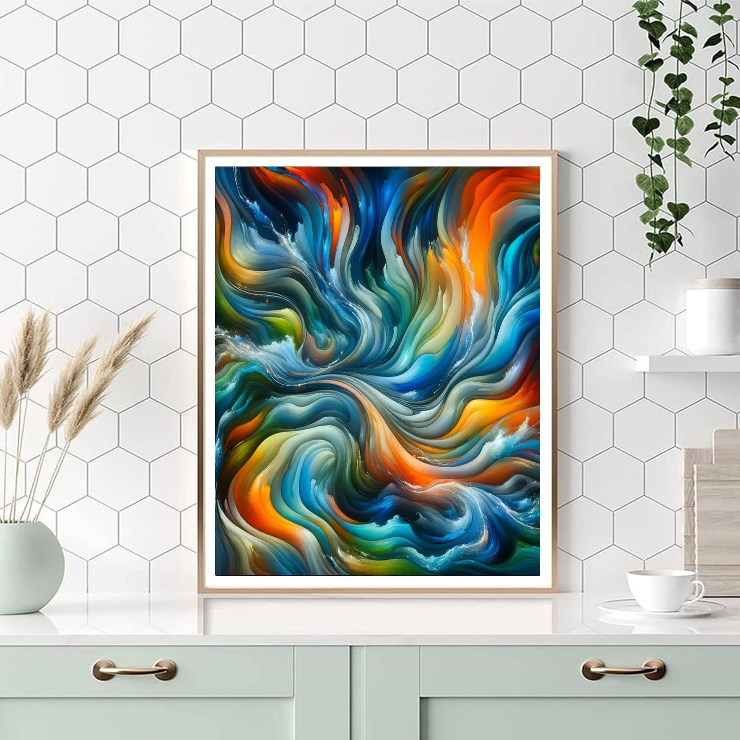 Dynamic Nature Dance Painting By Numbers Kit