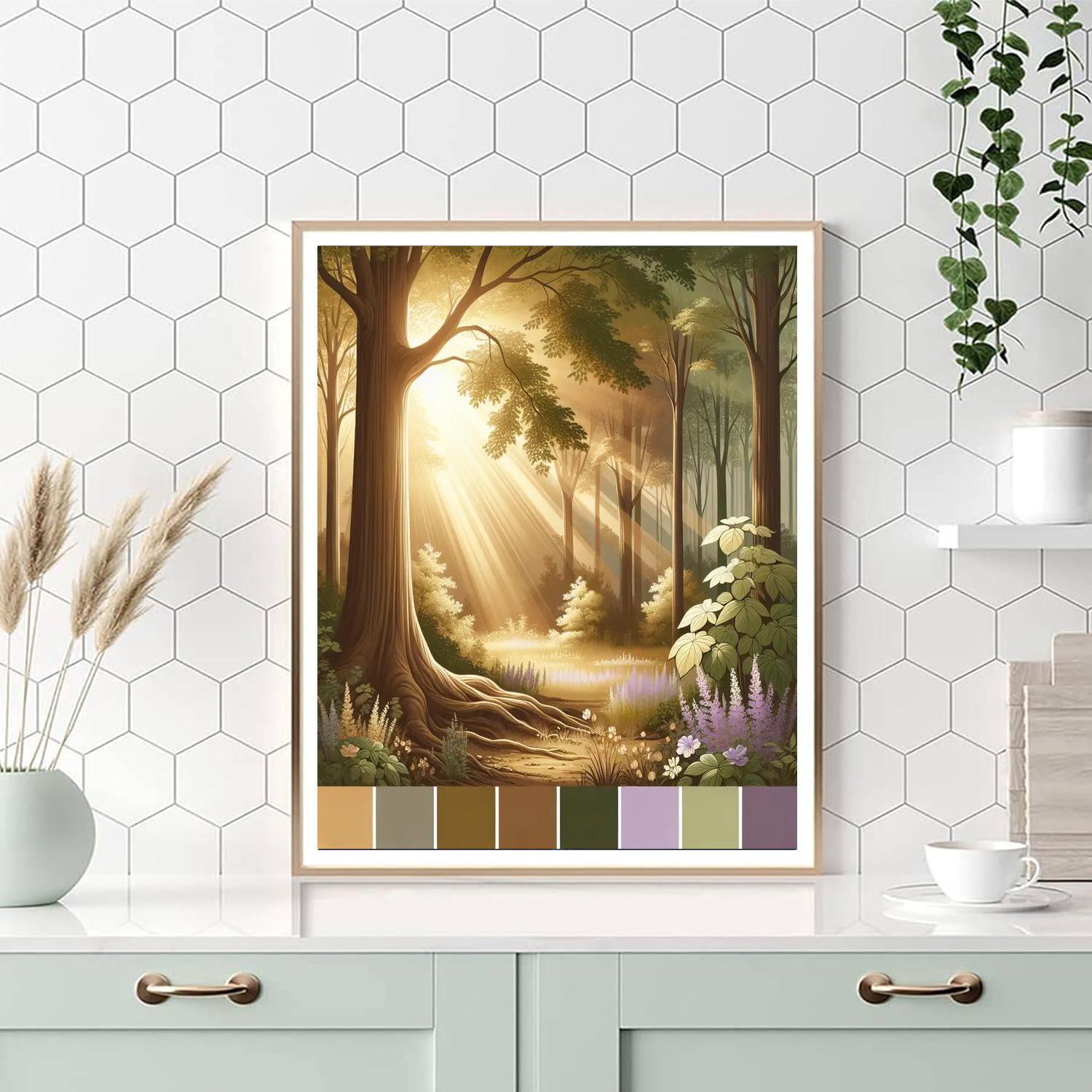 Dreamy Woodland Escape DIY Paint By Numbers