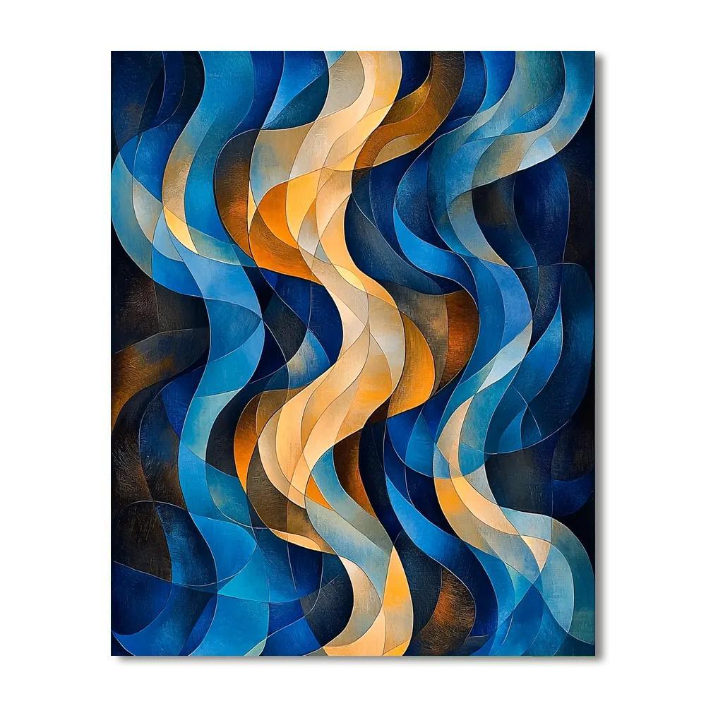 Paul Klee Inspired Cosmic Dance Of Chromatic Waves  DIY Paint By Numbers