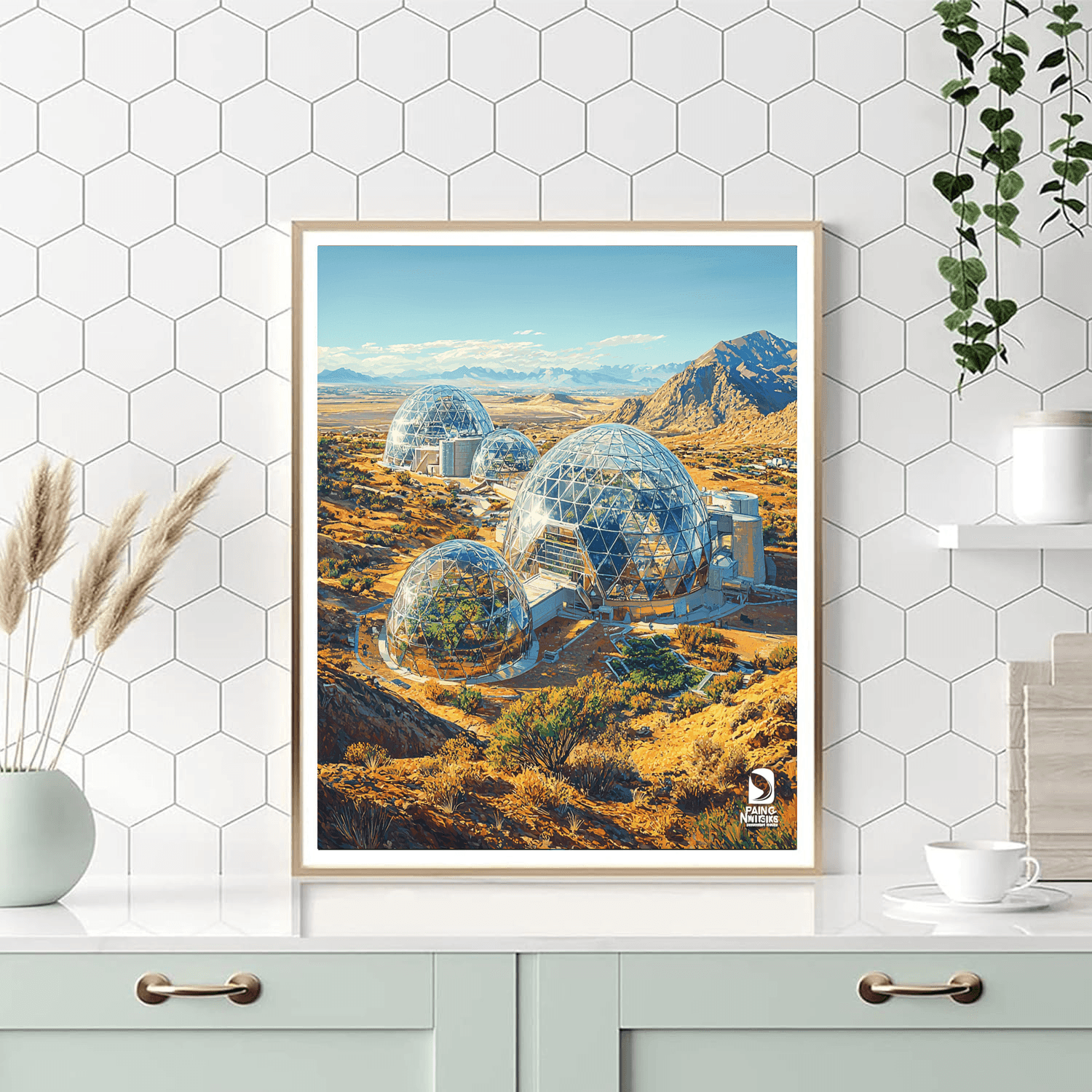 Biosphere 2 - Oracle, Arizona, Usa Numbered Painting Kits