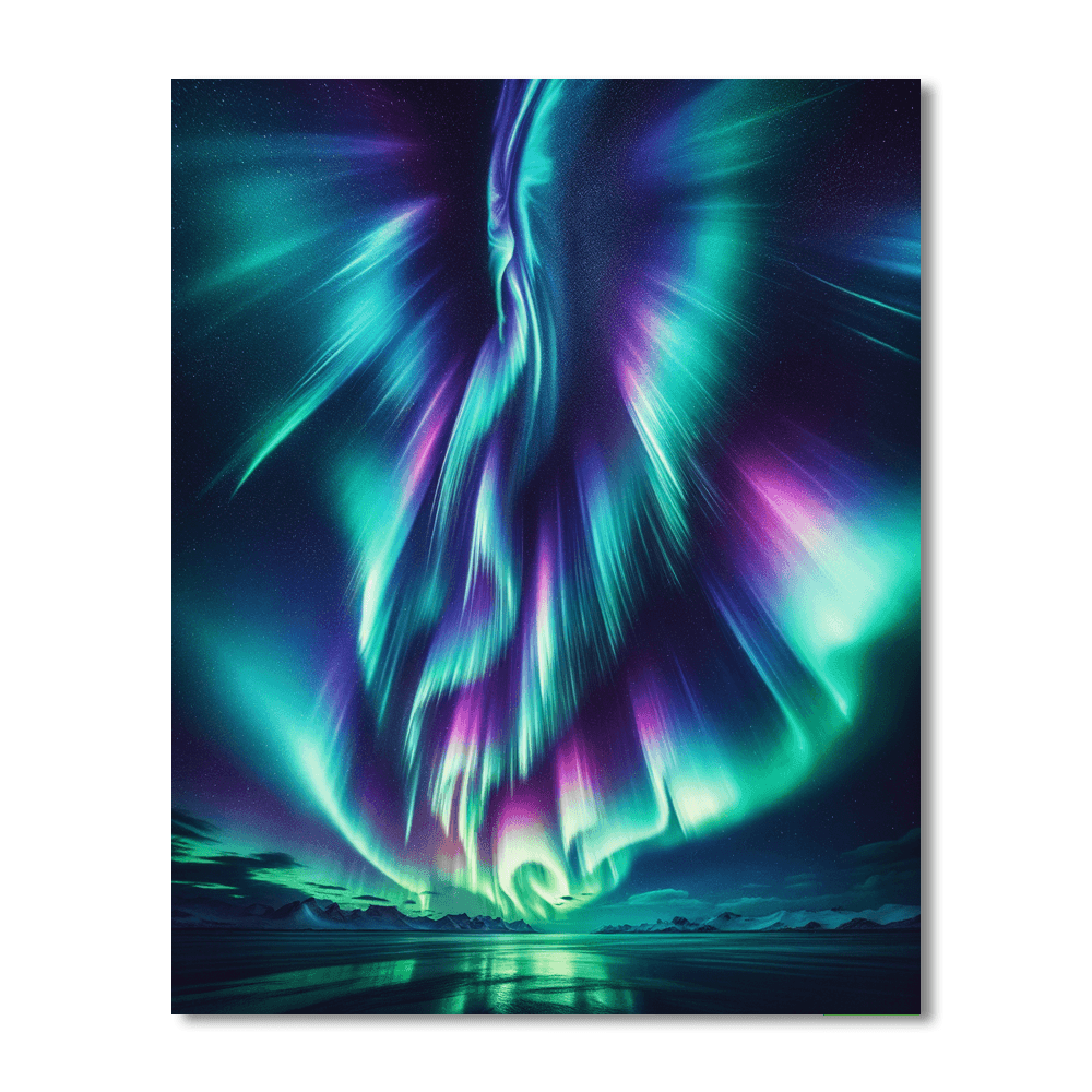 Northern Lights Glow Paint By Numbers Kits