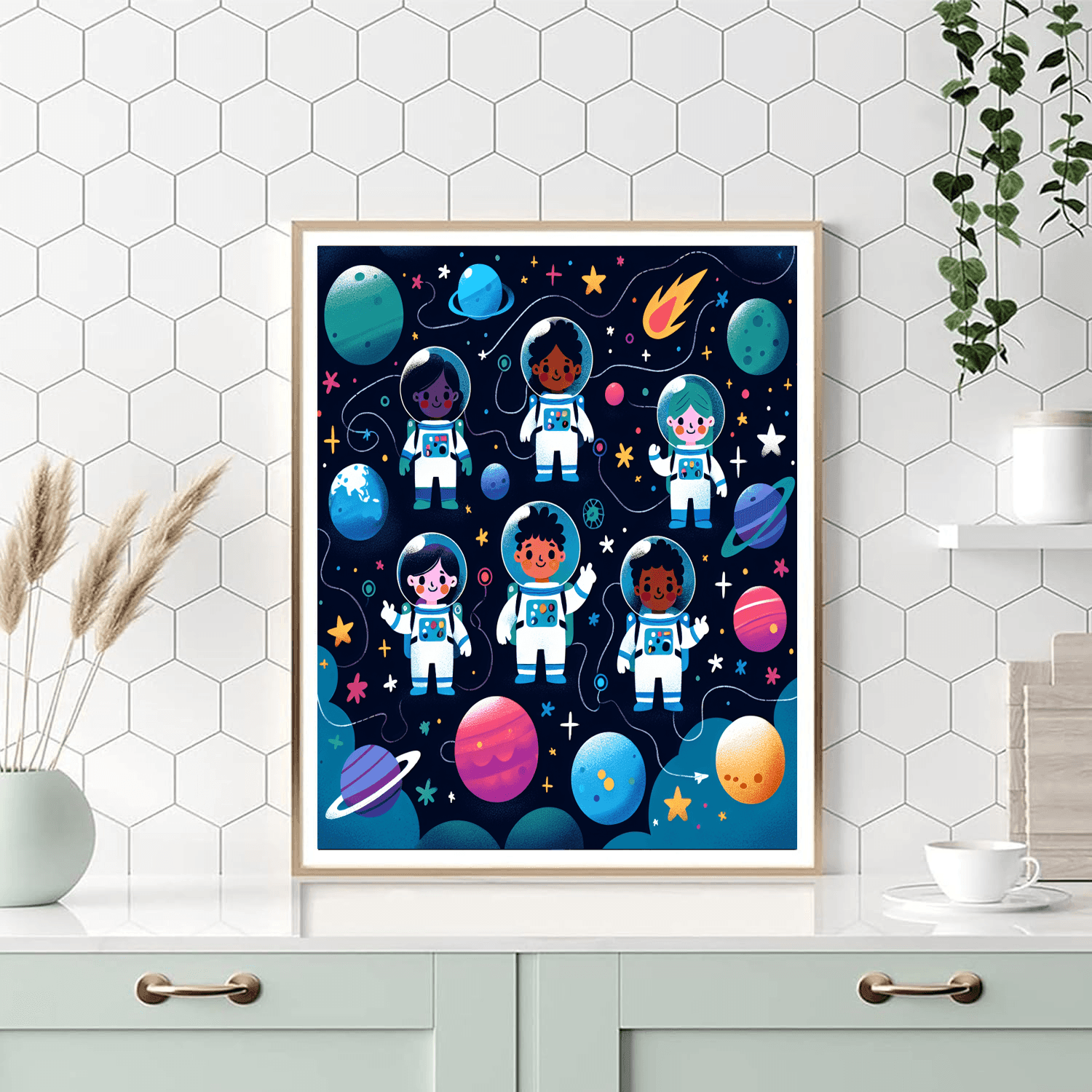 Miniature Space Explorers Paint By Numbers Kits