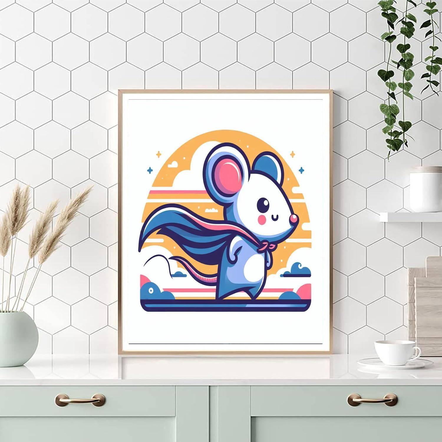 Mighty Mouse Painting By Numbers Kit