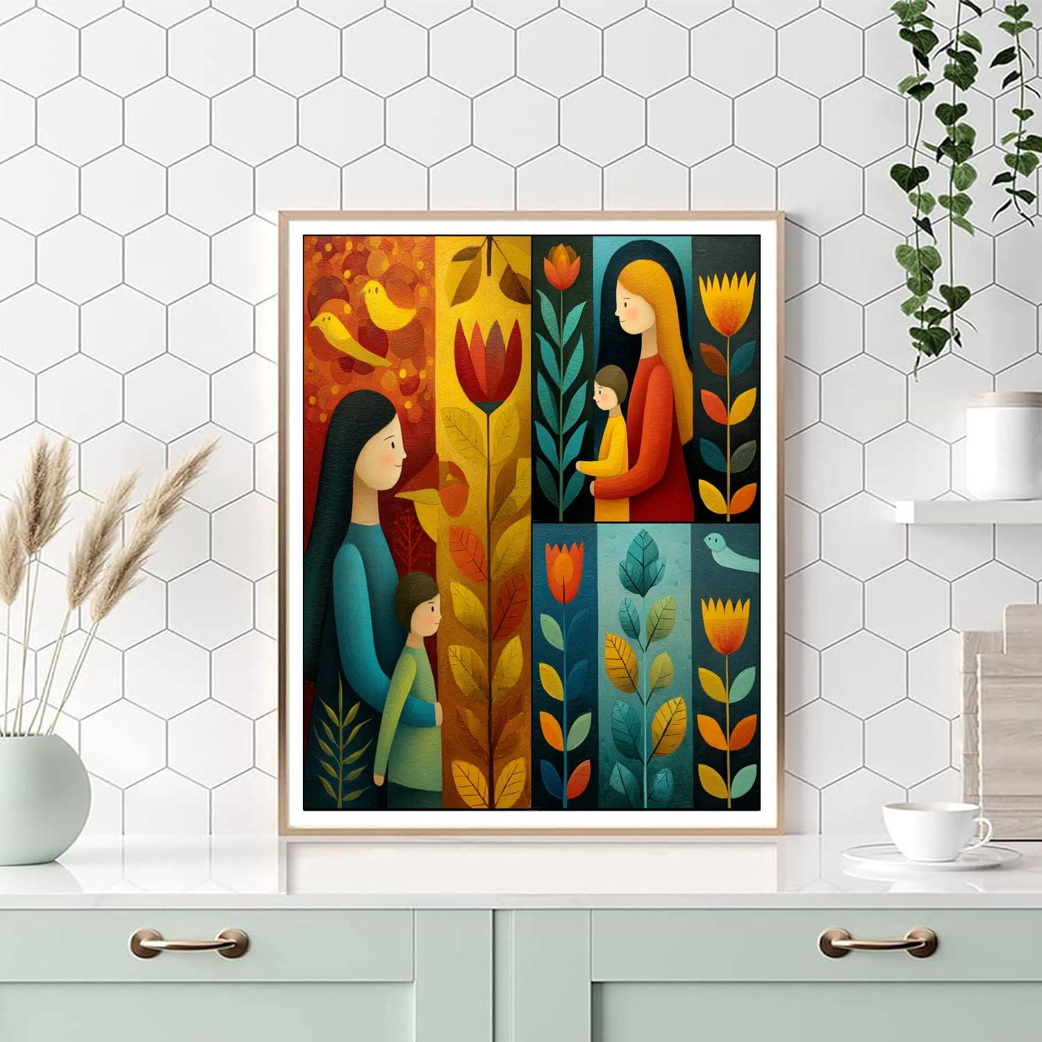 Mother’s Love Across The Seasons Paint By Number