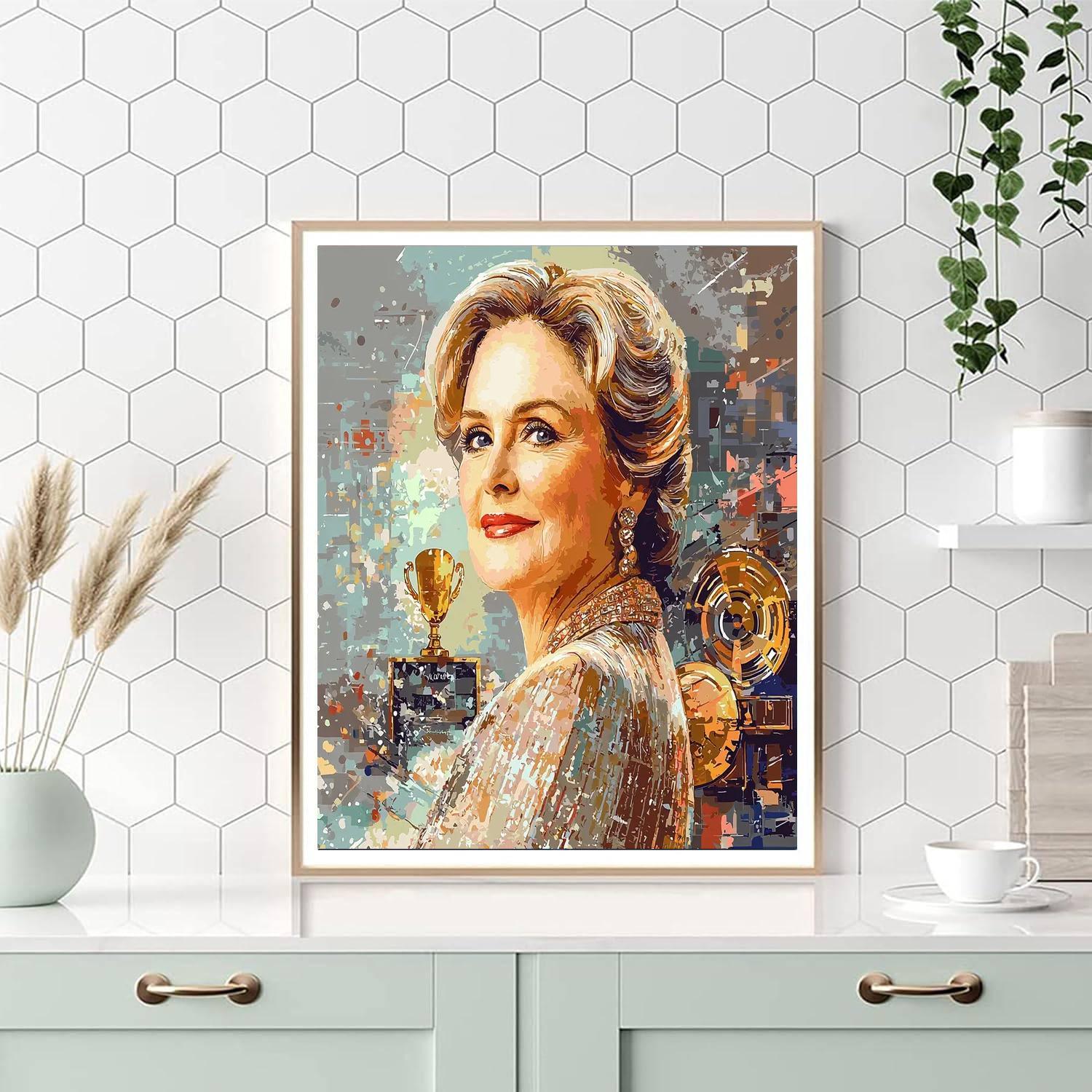 Meryl Streep: The Chameleon Of The Silver Screen Numbered Painting Kits