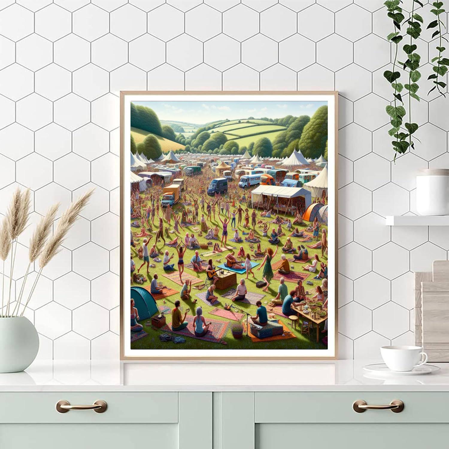 Wilderness Festival Paint By Numbers Art