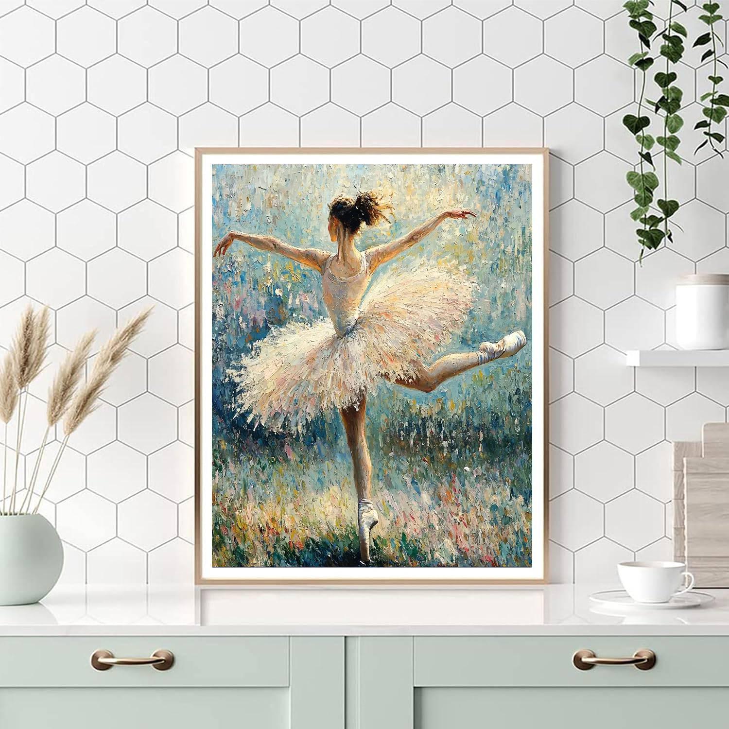 Edgar Degas Inspired Timeless Ballet Dance  Paint By Numbers Kits