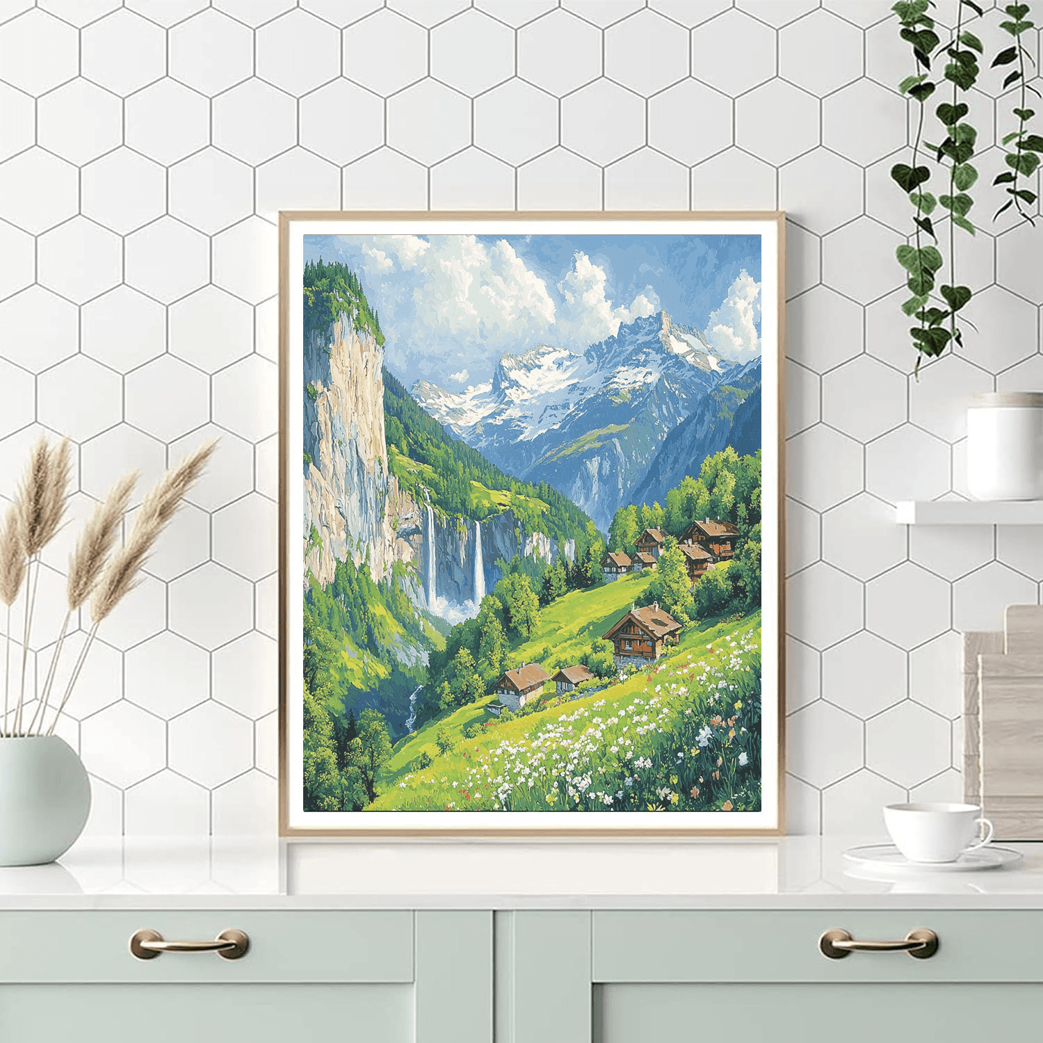Lauterbrunnen Valley - Switzerland Numbered Painting Kits