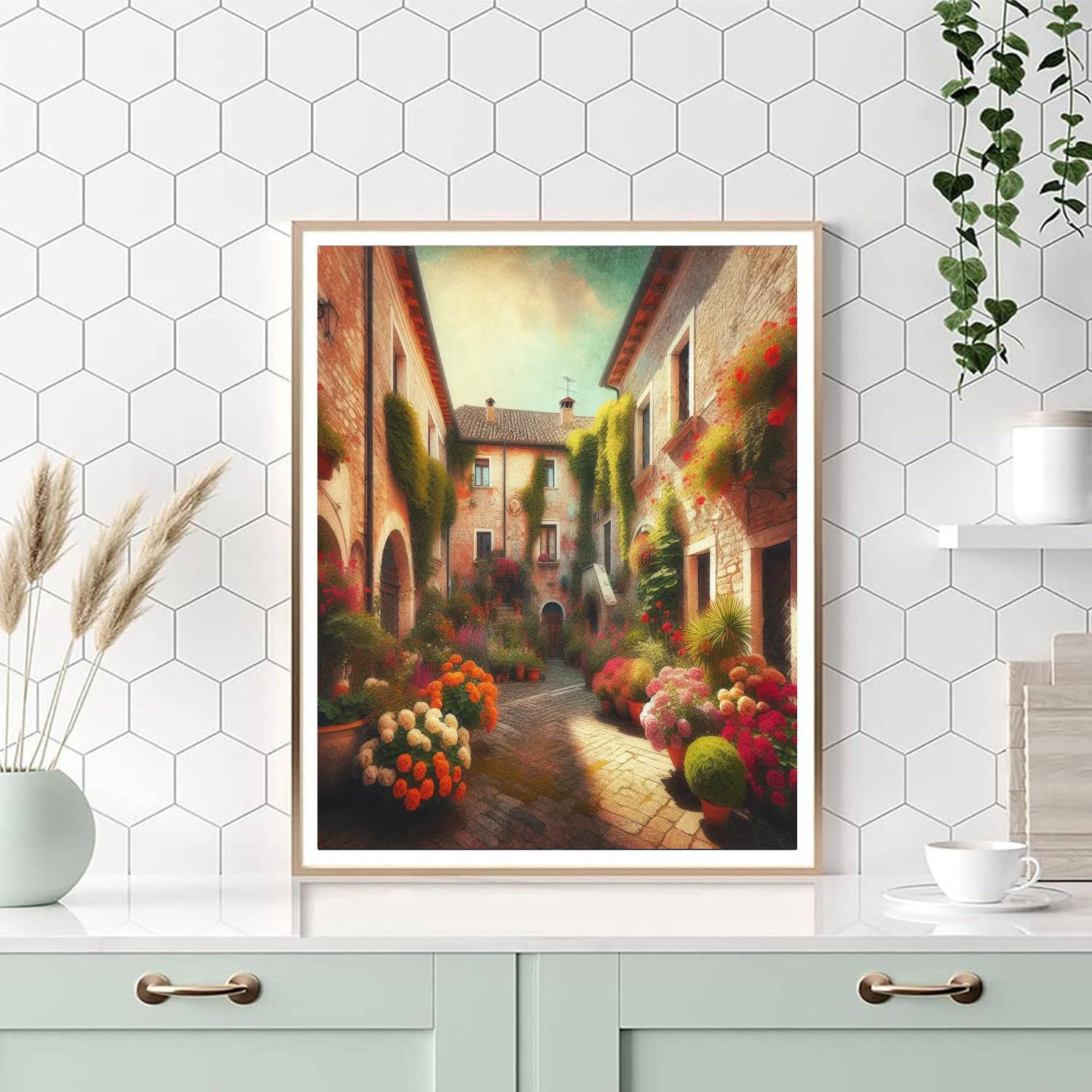 Timeless Italian Courtyard Paint By Numbers Kits