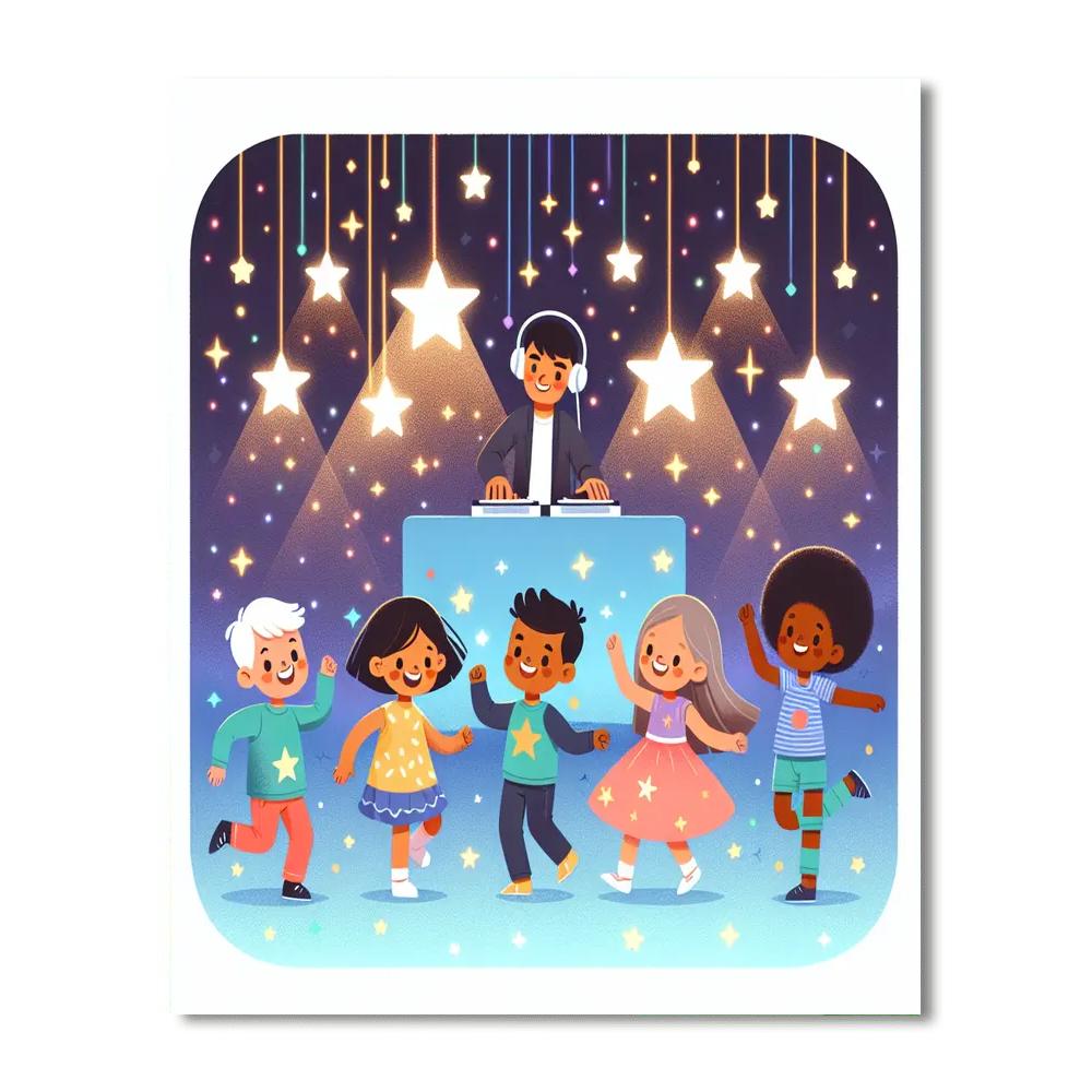 Sparkling Stardust Party Numbered Painting Kits