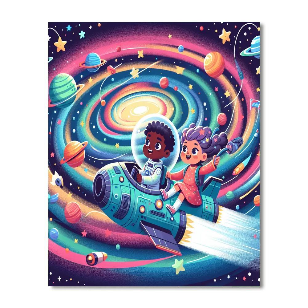 Cosmic Adventure Voyage Painting By Numbers Kit