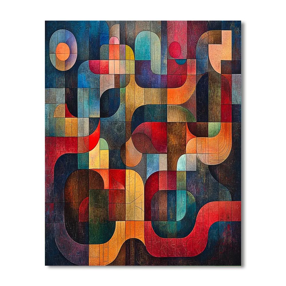 Paul Klee Inspired Radiant Connections  Paint By Number