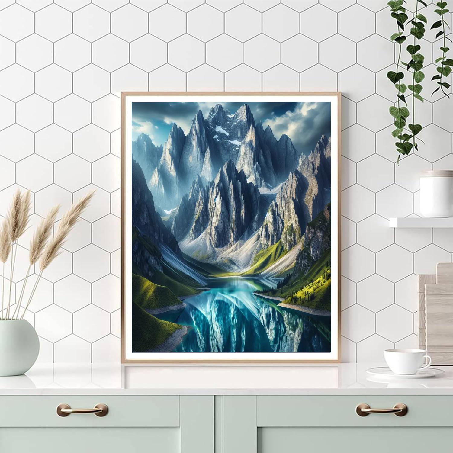 Serene Mountain View Paint By Number