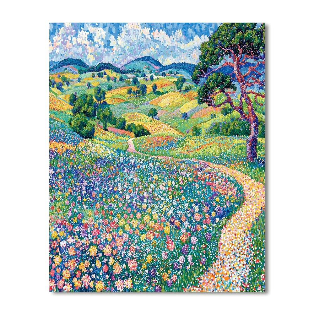 Georges Seurat Inspired Luminous Fields  Paint By Numbers Kits