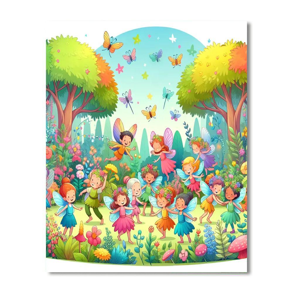 Mystical Fairy Adventure Number Painting